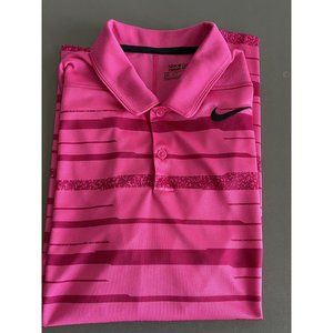 Nike Golf Polo Shirt Men's Pink Dri-Fit Size Small Casual Dress